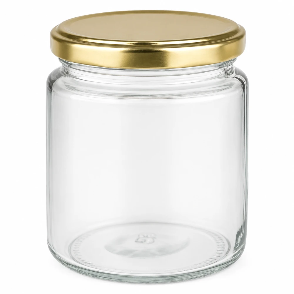 Honingpot 350 g met gouden BasicSeal UNiTWIST-deksel Honingpot 350 g met gouden BasicSeal UNiTWIST-deksel
