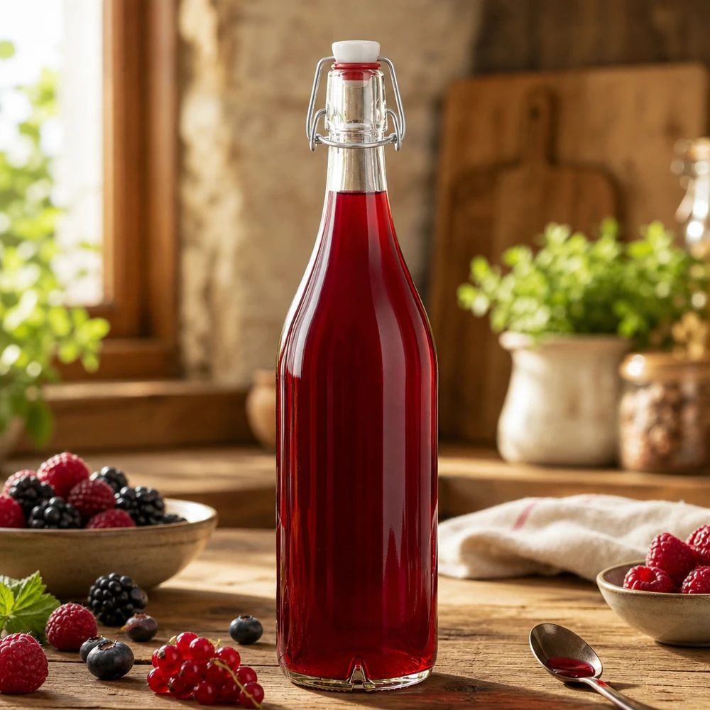 1000ml glazen fles + draaidop PVC UNiTWIST 1000ml glazen fles + draaidop PVC UNiTWIST