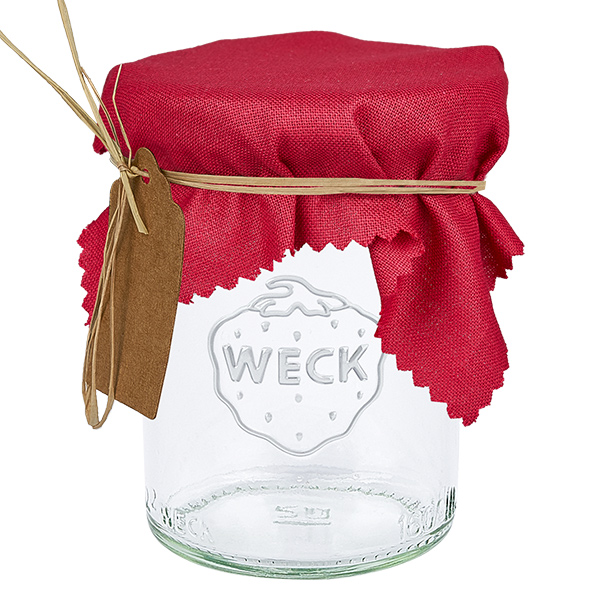 Stoffen doily bordeaux 120x120mm vierkant