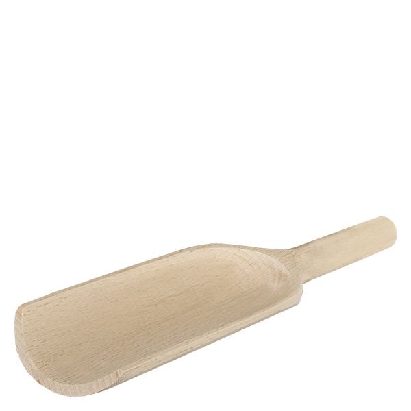 Houten schep maat L platte vorm - 180mm lang Houten schep plat 18cm lang maat L gemaakt van natuurlijk hout voor keuken en huishouden