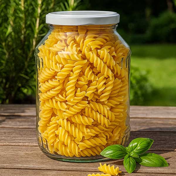 2650ml rond glas met BasicSeal deksel wit UNiTWIST