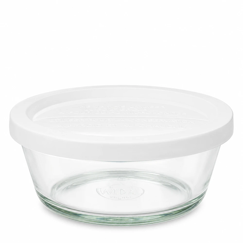 300ml WECK gourmetpot RR120 met wit deksel van transparant glas voor opslag