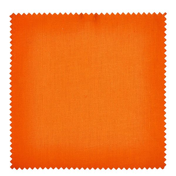 Stoffen lapje voor deksel oranje 15cm hoekig
