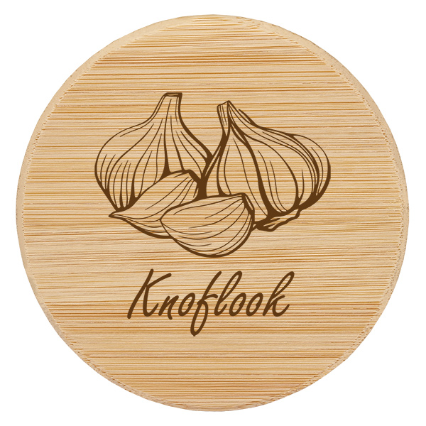 Houten deksel "Knoflook" voor WECK RR60 Houten deksel "Knoflook" voor WECK RR60