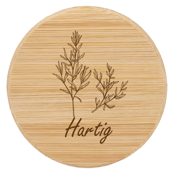 Houten deksel "hartig" voor WECK RR60