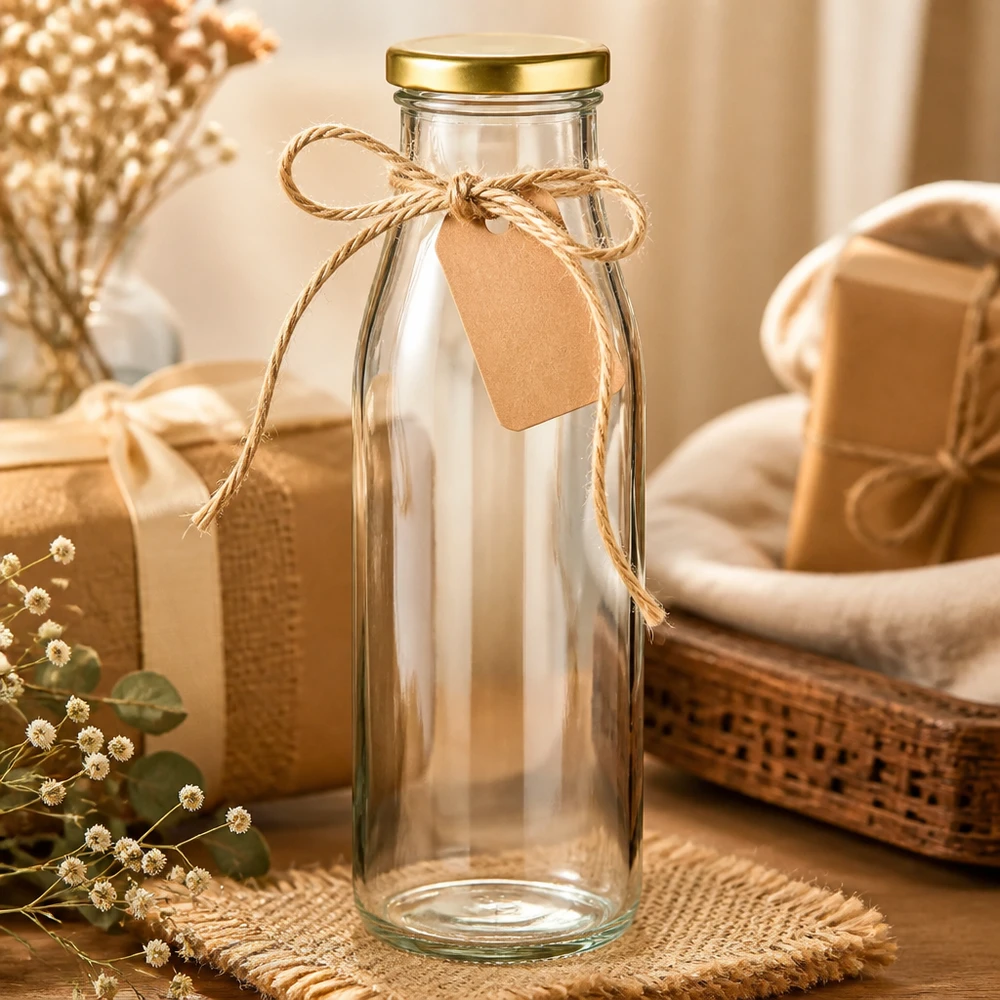 500ml fles met BasicSeal deksel goud UNiTWIST
