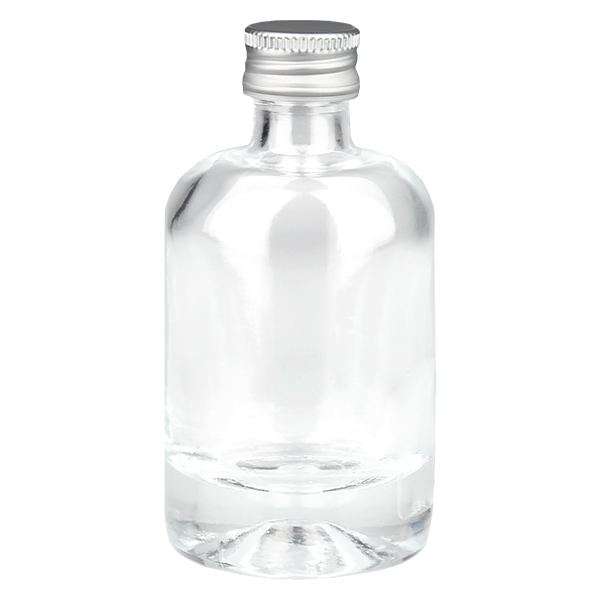 40 ml glazen fles Sara met schroefdop zilver UNiTWIST®