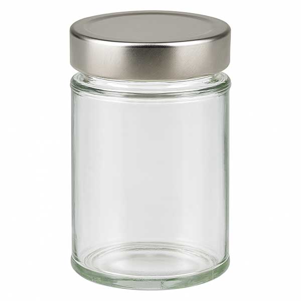 202ml rond glas met BasicSeal deksel zilver deep UNiTWIST 202ml rond glas met BasicSeal deksel zilver deep UNiTWIST