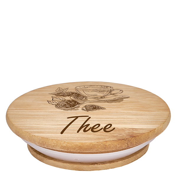 Houten deksel "Thee" voor WECK RR100