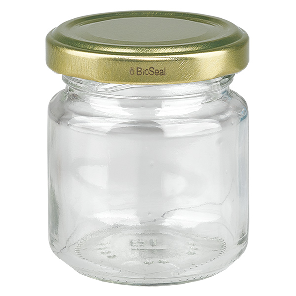 53ml rond glas met BioSeal deksel goud UNiTWIST