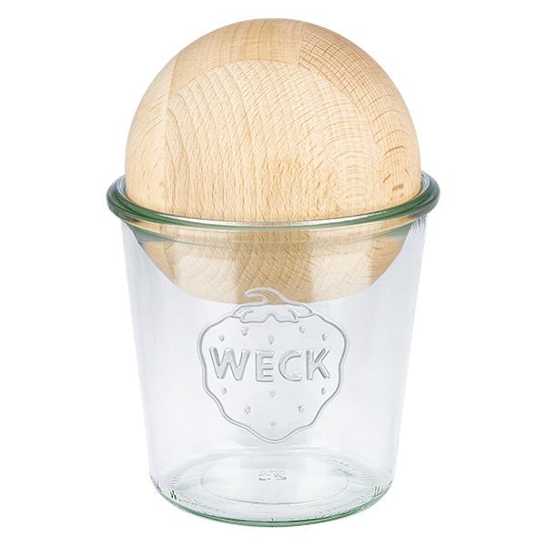 580ml stortglas WECK RR100 met houten bal