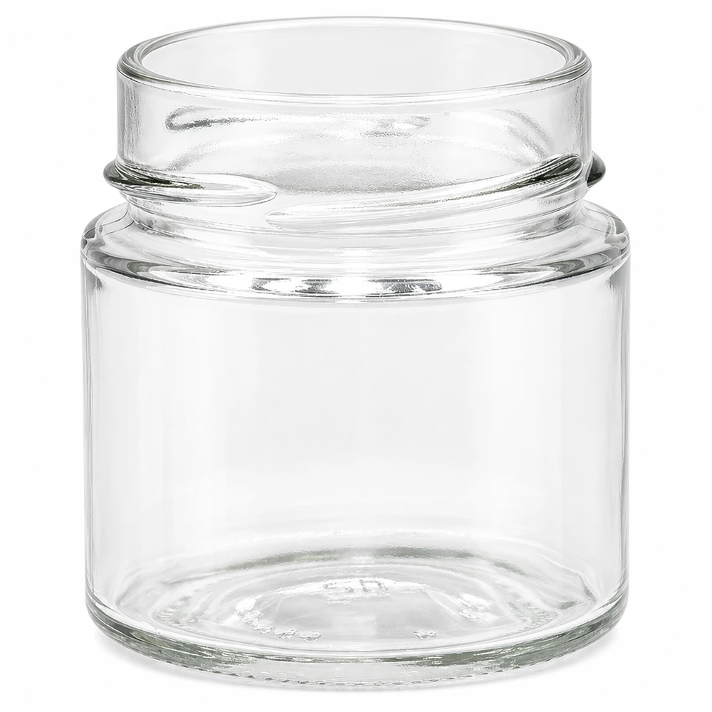 135ml rond glas zonder deksel (TO58deep) UNiTWIST UNiTWIST Runda135 ronde pot 135ml TO58deep inmaakpot transparant met schroefdop voor conserven