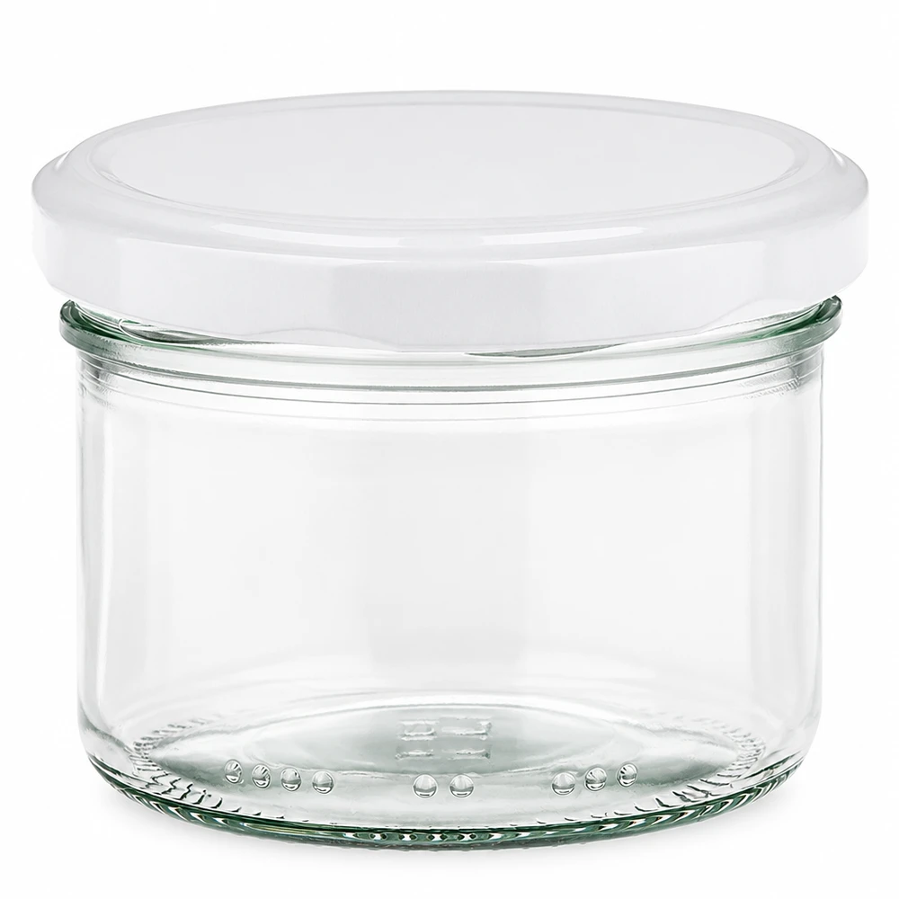 230ml cilindrische pot met BioSeal deksel wit UNiTWIST 230 ml cilindrische pot met wit BioSeal deksel voor het conserveren en bewaren van voedsel