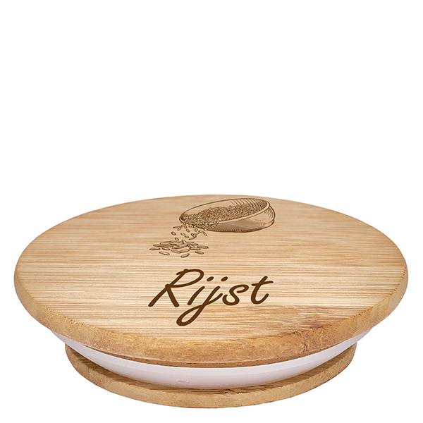 Houten deksel "Rijst" voor WECK RR100