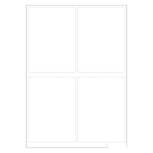 Universele etiketten wit (24 stickers) 40x55mm