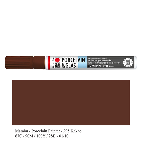 Krijt cacao 1-2mm voor glas/porselein (295) Krijt cacao 1-2mm voor glas/porselein (295)