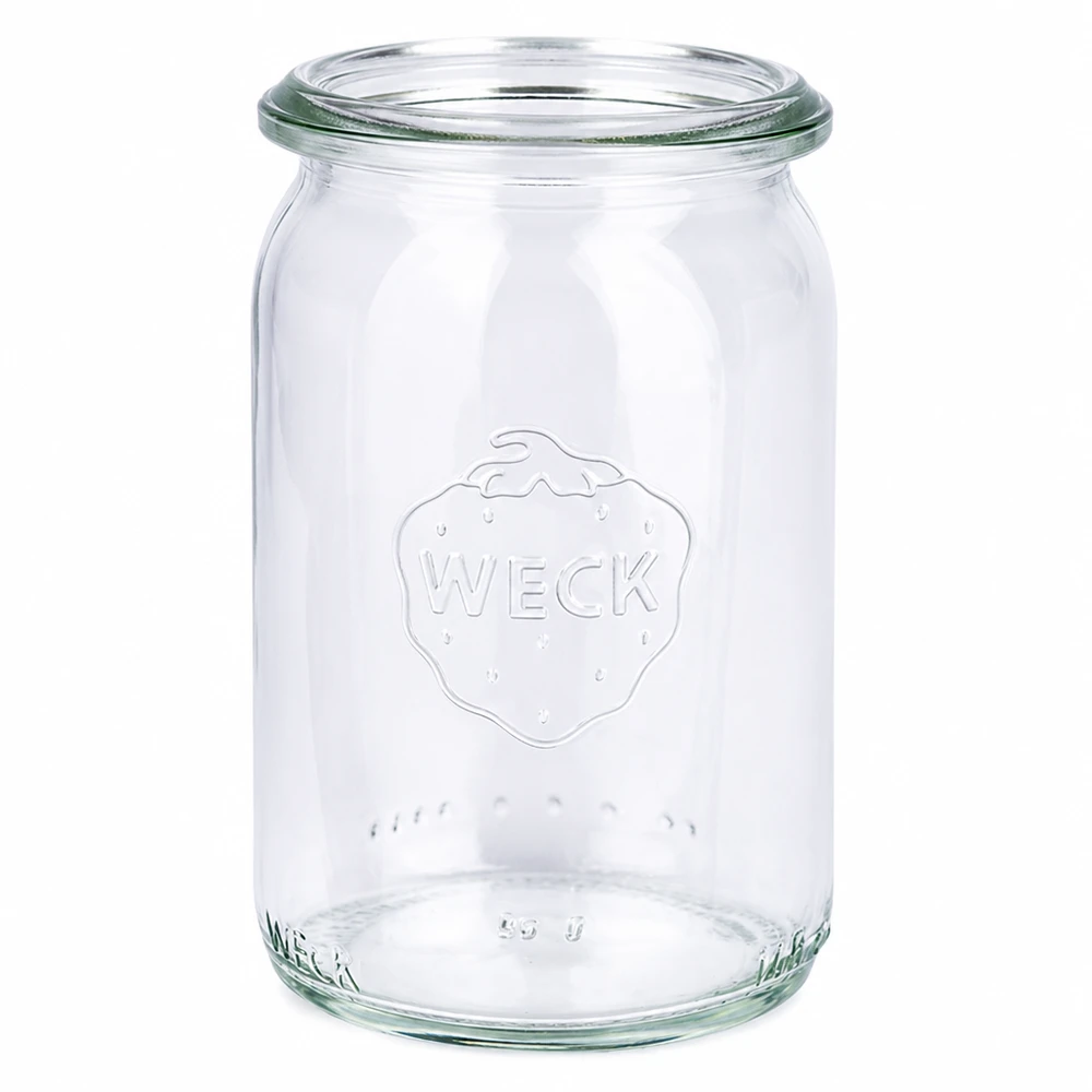 WECK cilindrische pot 145ml RR40 inmaakpot transparant zonder deksel voor conserveren en bewaren