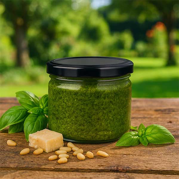 540ml rond glas met BasicSeal deksel zwart UNiTWIST