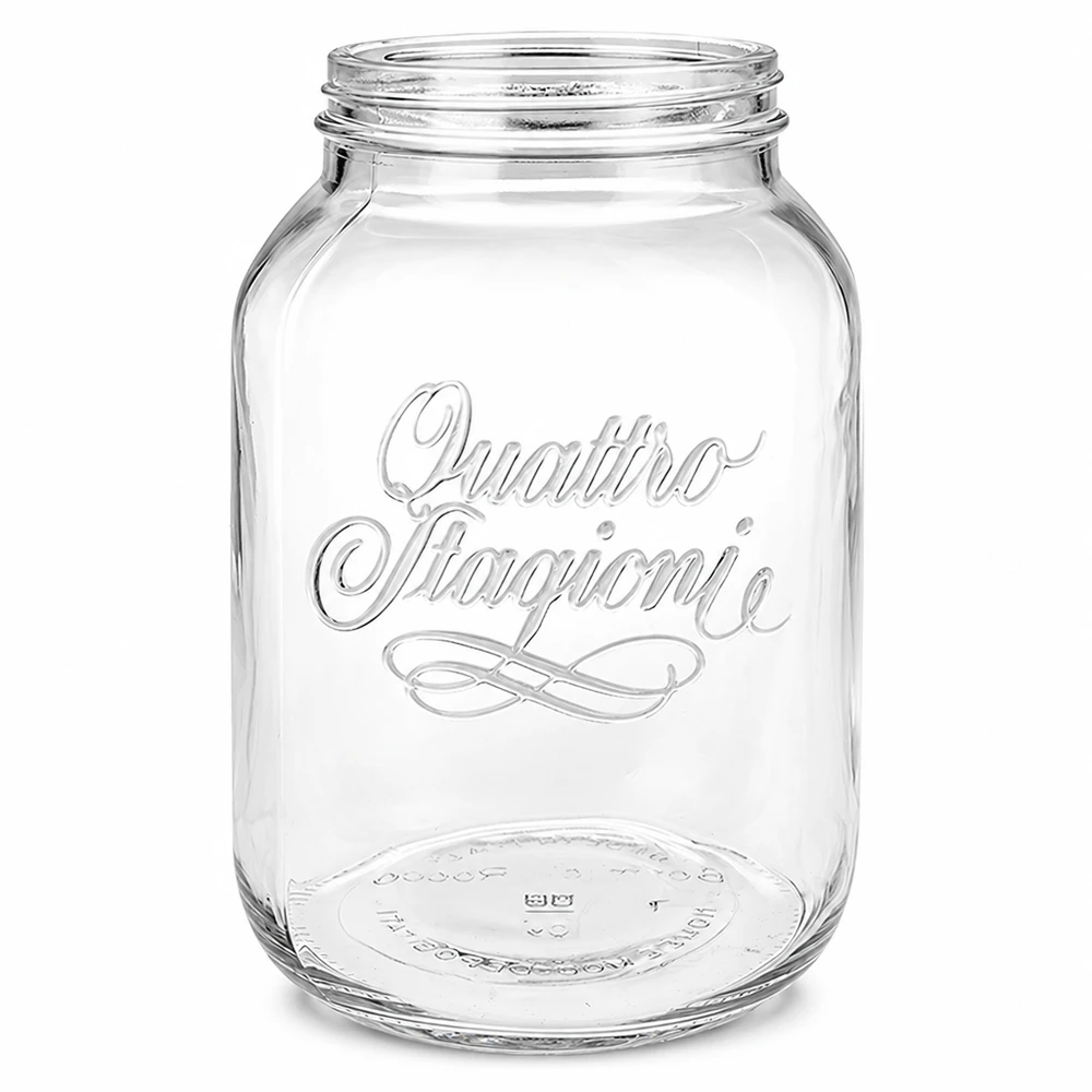 3000ml Quattro Stagioni huishoudpot inmaakpot transparant met schroefdop voor bewaren en conserveren