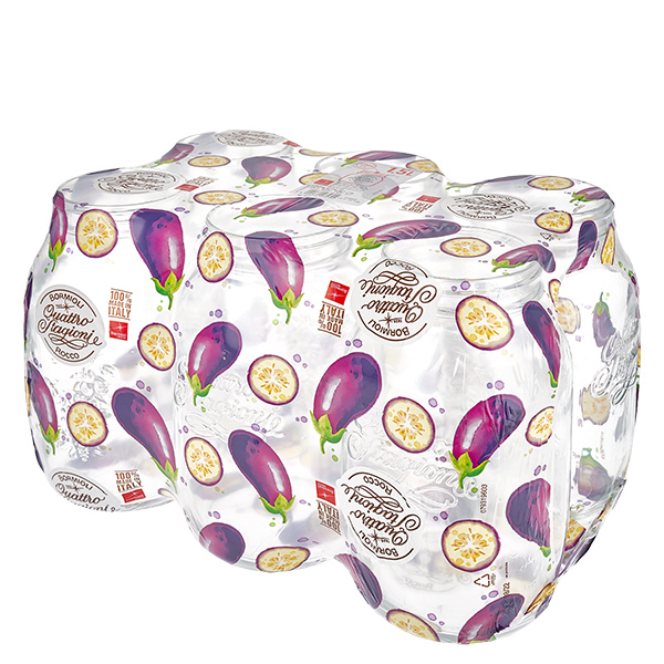 1500 ml rond glas "Quattro Stagioni" met deksel