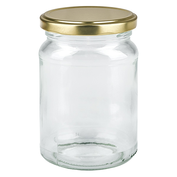 205ml rond glas met BasicSeal deksel goud UNiTWIST 205ml rond glas met BasicSeal deksel goud UNiTWIST