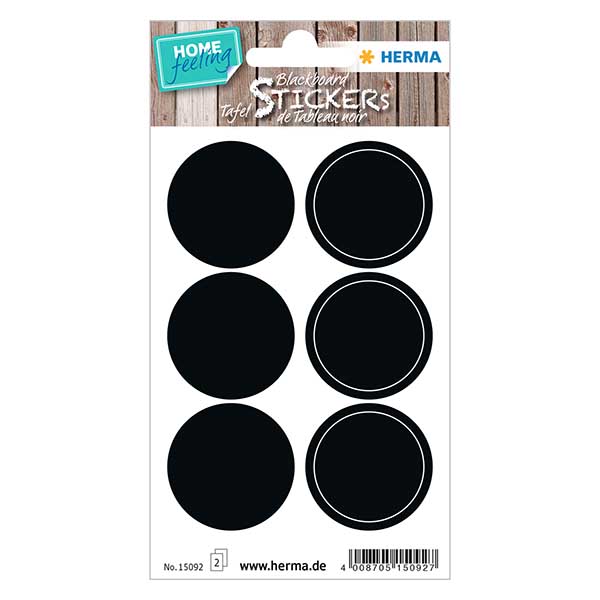 Schoolbord etiketten cirkels (12 stickers) Schoolbord etiketten cirkels (12 stickers)