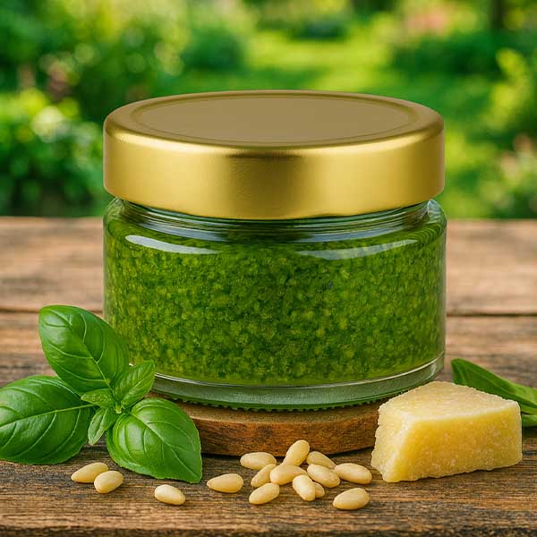 80ml rond glas met BasicSeal deksel goud deep UNiTWIST