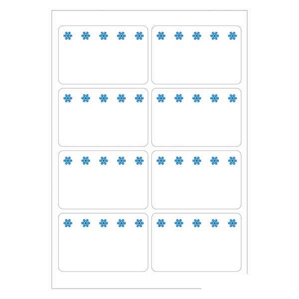 Diepvries etiketten wit (56 stickers) 26x40mm