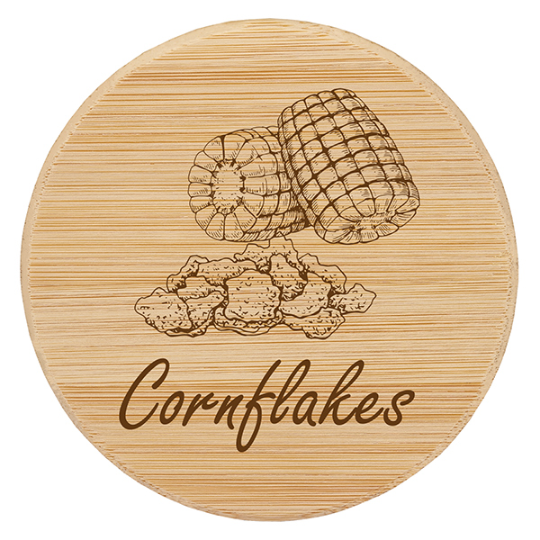 Houten deksel "Cornflakes" voor WECK RR100 Houten deksel "Cornflakes" voor WECK RR100