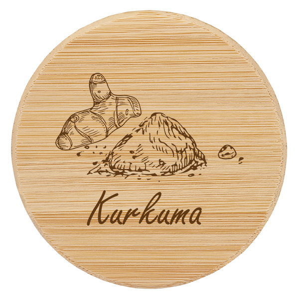 Houten deksel "Kurkuma" voor WECK RR60 Houten deksel "Kurkuma" voor WECK RR60