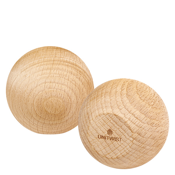 UNiTWIST Houten bal WECK RR60 UNiTWIST houten bal beuken WECK RR60 deksel twee naturel houten ballen met merklogo
