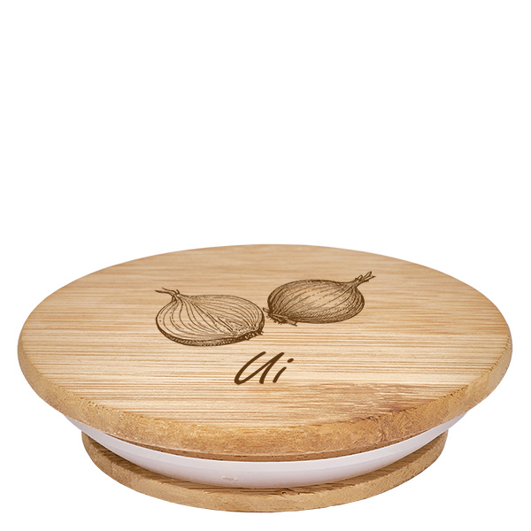 Houten deksel "Ui" voor WECK RR60 Houten deksel "Ui" voor WECK RR60