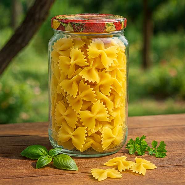 1062ml rond glas met BasicSeal deksel Fruit decor UNiTWIST