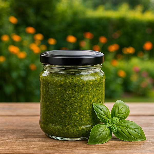 212 ml ronde pot met BasicSeal deksel zwart UNiTWIST