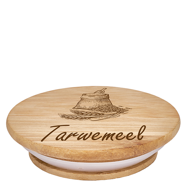 Houten deksel "tarwemeel" voor WECK RR100