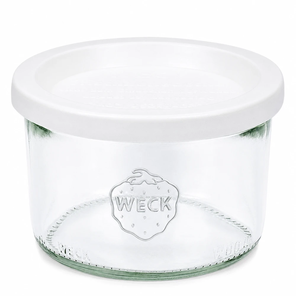 WECK 200ml inmaakpot met wit deksel RR80 inmaakpot voor jam en conserven
