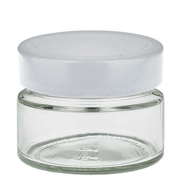 130ml rond glas met BasicSeal deksel wit UNiTWIST 130ml rond glas met BasicSeal deksel wit UNiTWIST