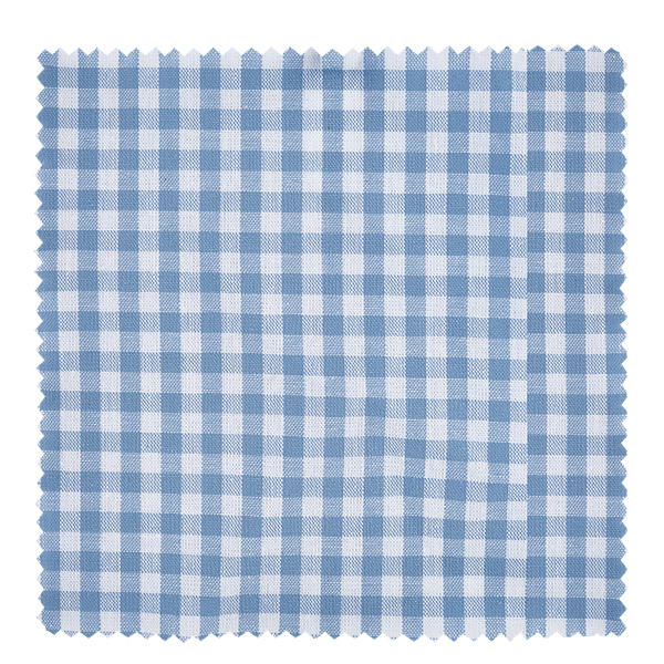 Stoffen sieraden doily lichtblauw geruit 15cm vierkant