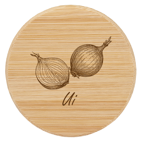 Houten deksel "Ui" voor WECK RR60 Houten deksel "Ui" voor WECK RR60