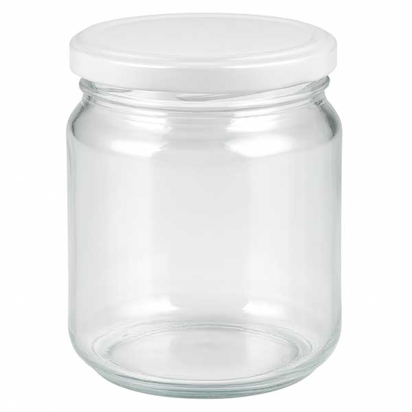 212 ml ronde pot met BasicSeal deksel wit UNiTWIST