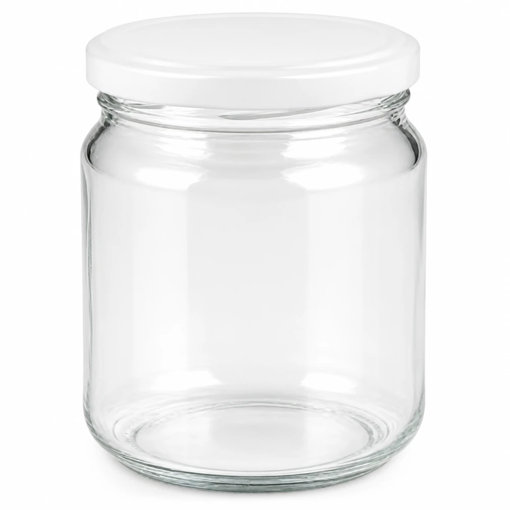 212 ml ronde pot met BasicSeal deksel wit UNiTWIST