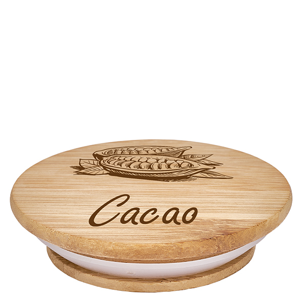 Houten deksel "Cacao" voor WECK RR100