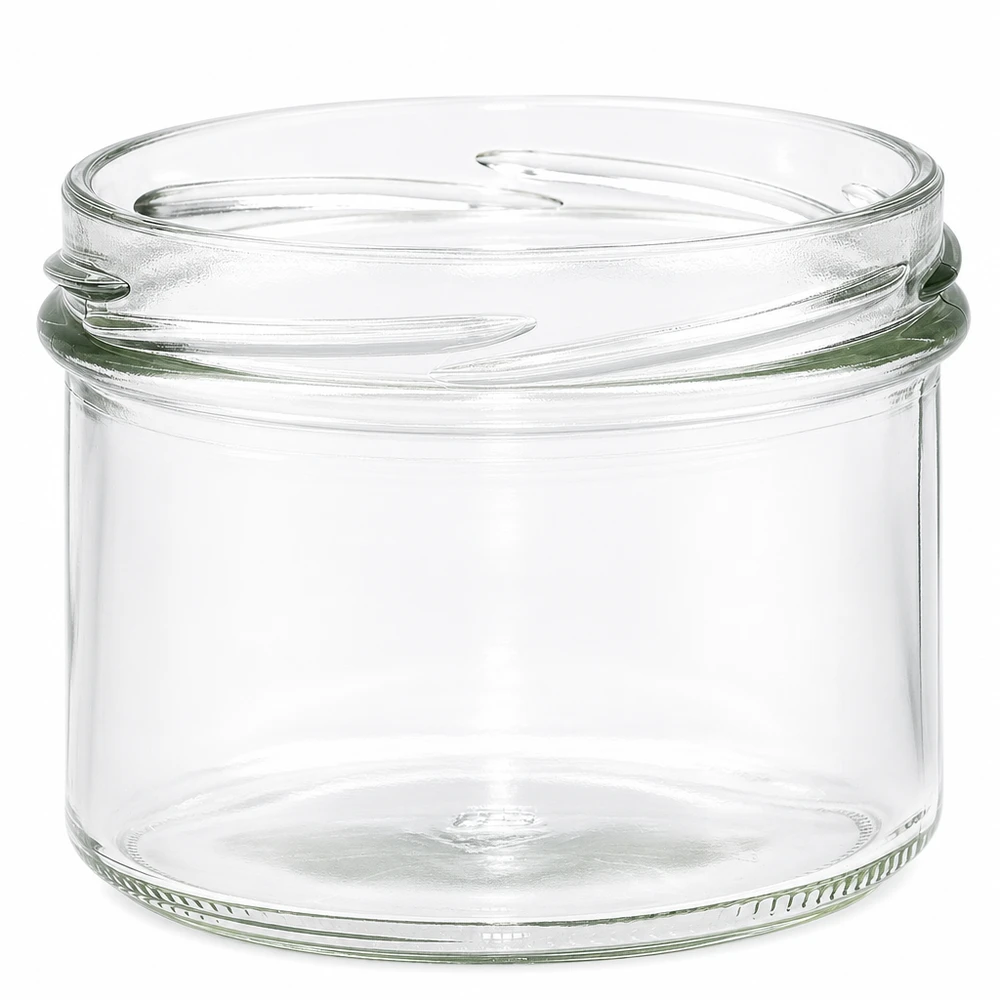 UNiTWIST Sturz225 - bekers inhoud 225ml TO82 Lege 225ml mason jar met TO82 draad transparant zonder deksel voor jam en conserven