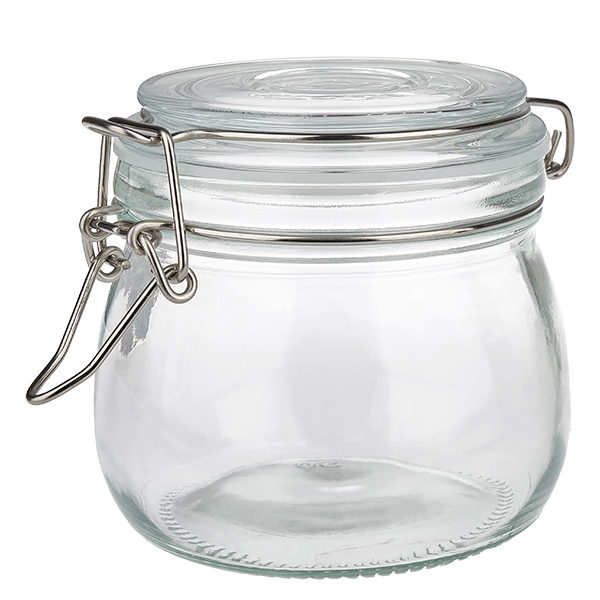 500 ml voorraadpot type S met scharnierende top UN.