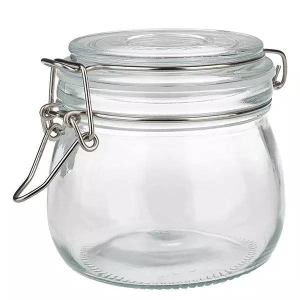 500 ml glazen voorraadpot met draaidop voor keuken en opslag