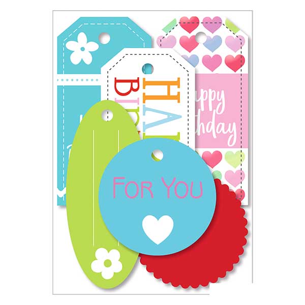 Happy Birthday geschenklabel (6 stuks) Happy Birthday geschenklabel (6 stuks)