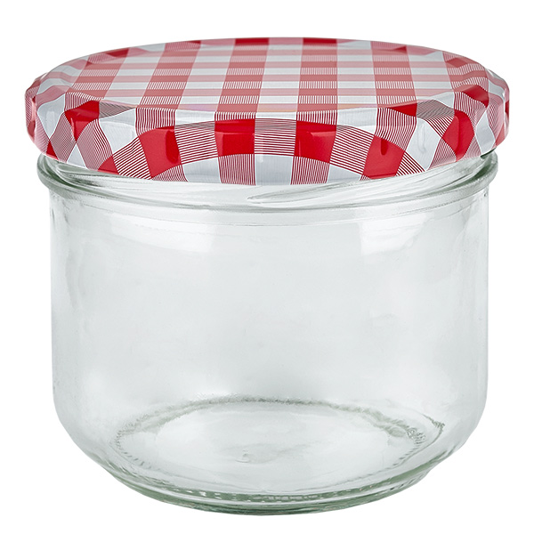 260ml bekers met BasicSeal deksel rood/wit UNiTWIST