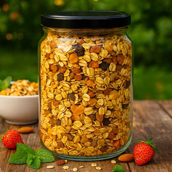 1700ml rond glas met BasicSeal deksel zwart UNiTWIST