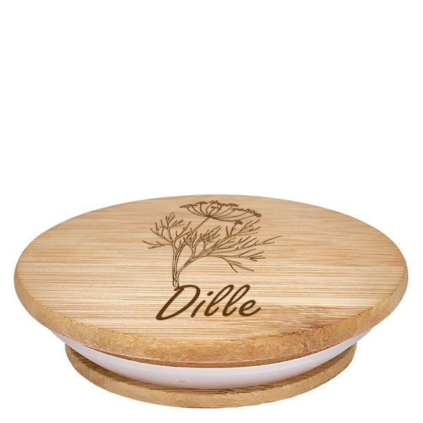 Houten deksel "Dille" voor WECK RR60 Houten deksel "Dille" voor WECK RR60