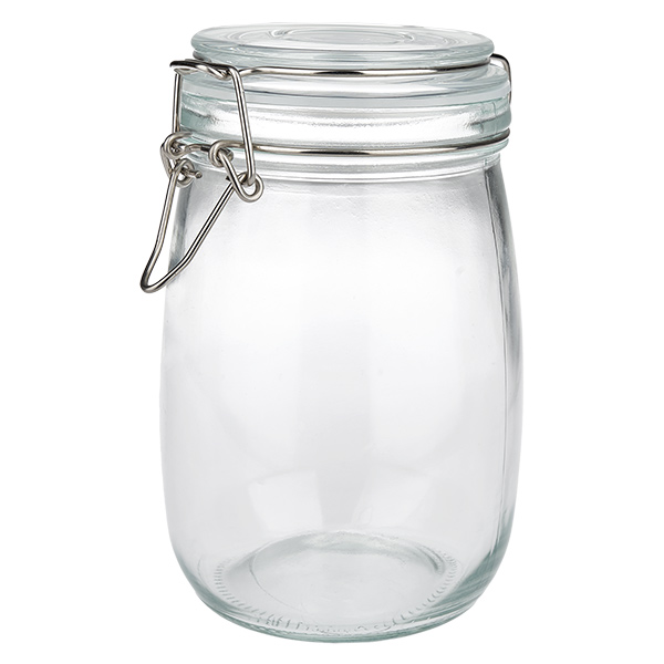 1000 ml voorraadpot type S met scharnierende top UN.